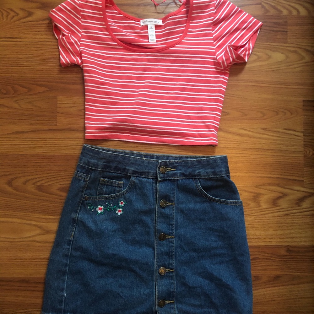 Skirt and top